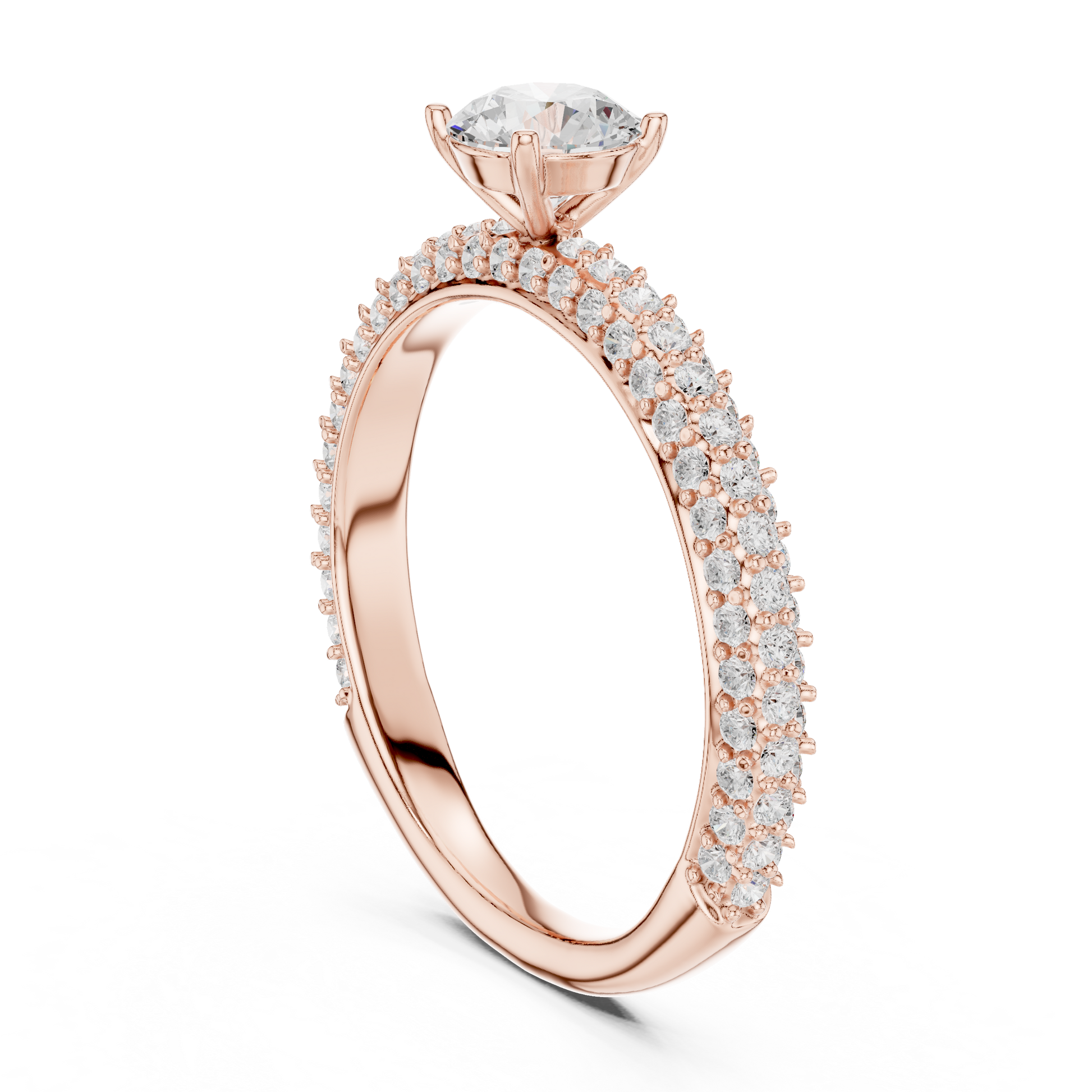 Round Halo Lab Grown Diamond Ring