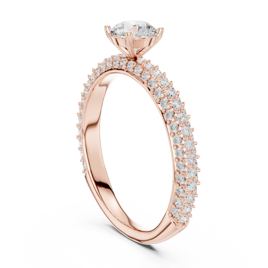 Round Halo Lab Grown Diamond Ring