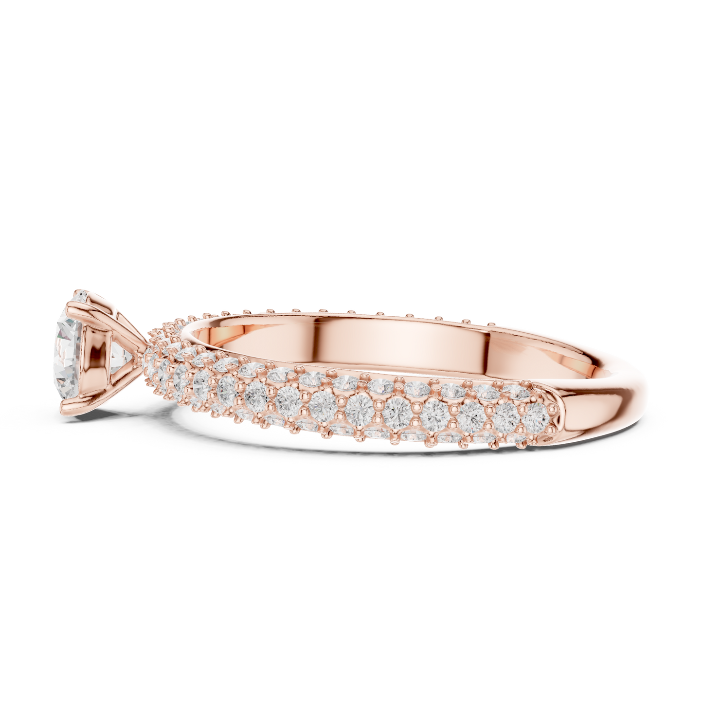 Round Halo Lab Grown Diamond Ring