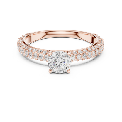 Round Halo Lab Grown Diamond Ring