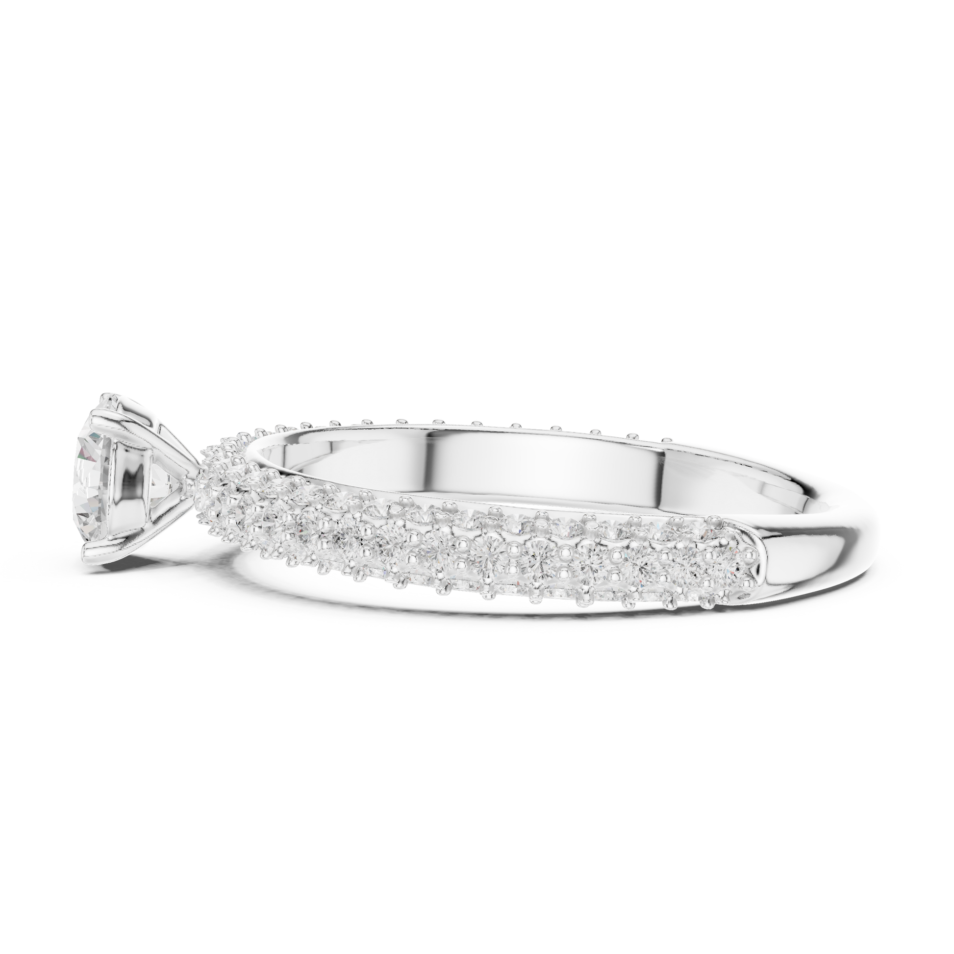 Round Halo Lab Grown Diamond Ring
