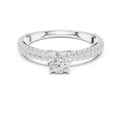 Round Halo Lab Grown Diamond Ring