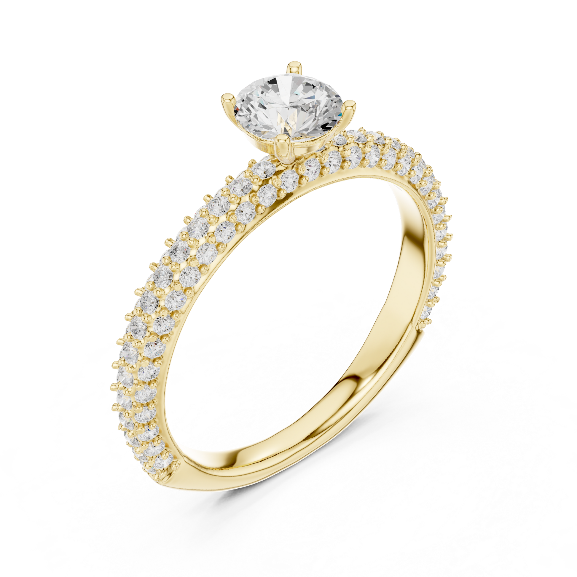 Round Halo Lab Grown Diamond Ring
