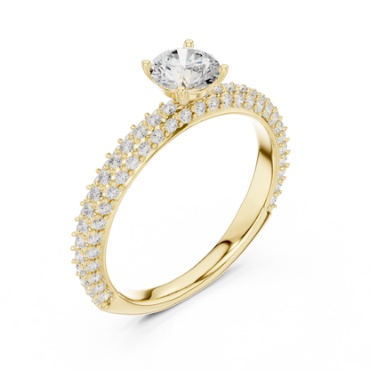 Round Halo Lab Grown Diamond Ring