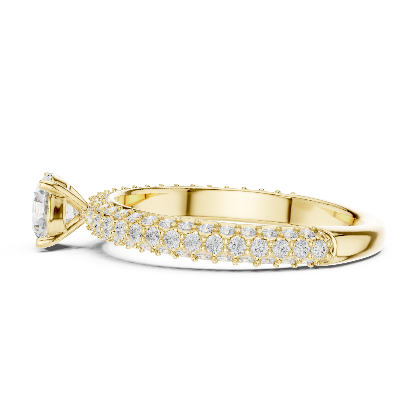 Round Halo Lab Grown Diamond Ring