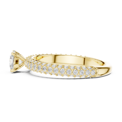Round Halo Lab Grown Diamond Ring