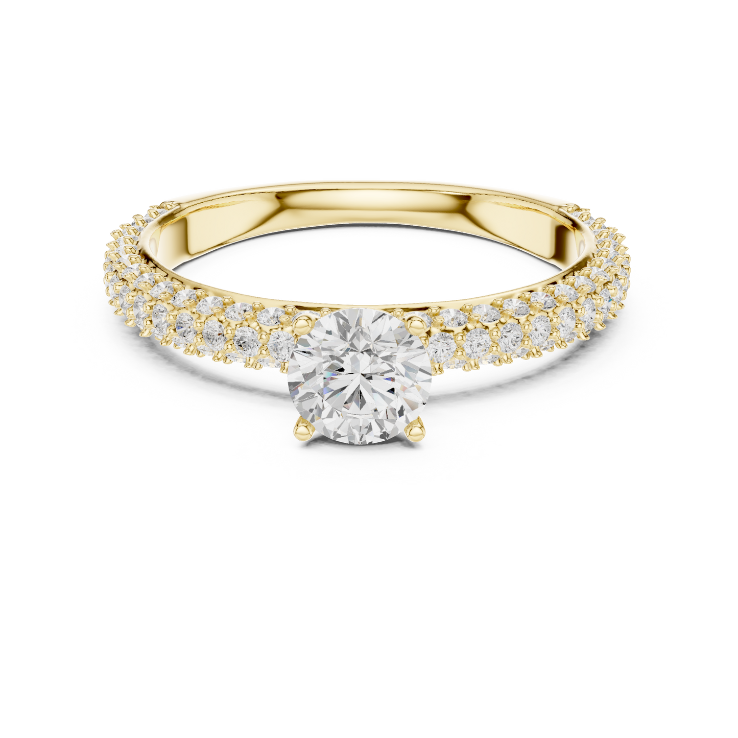 Round Halo Lab Grown Diamond Ring