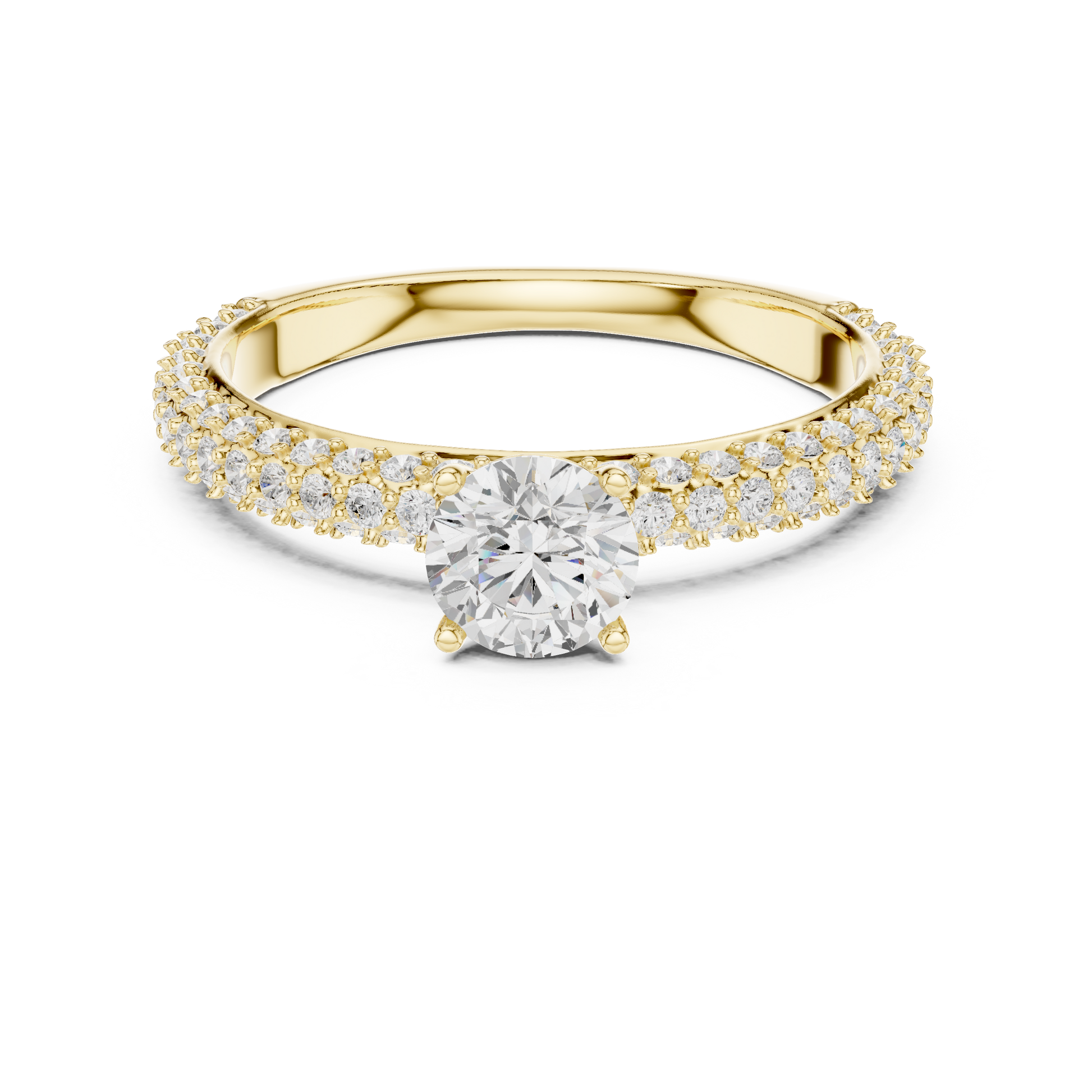 Round Halo Lab Grown Diamond Ring