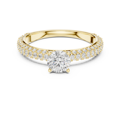 Round Halo Lab Grown Diamond Ring