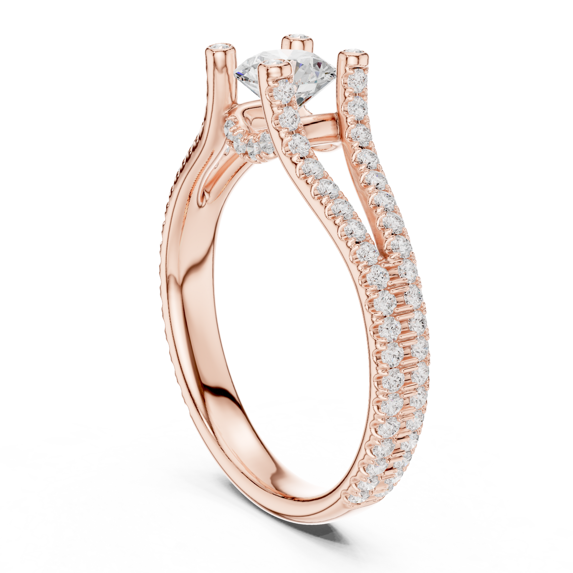 Round Halo Lab Grown Diamond Ring