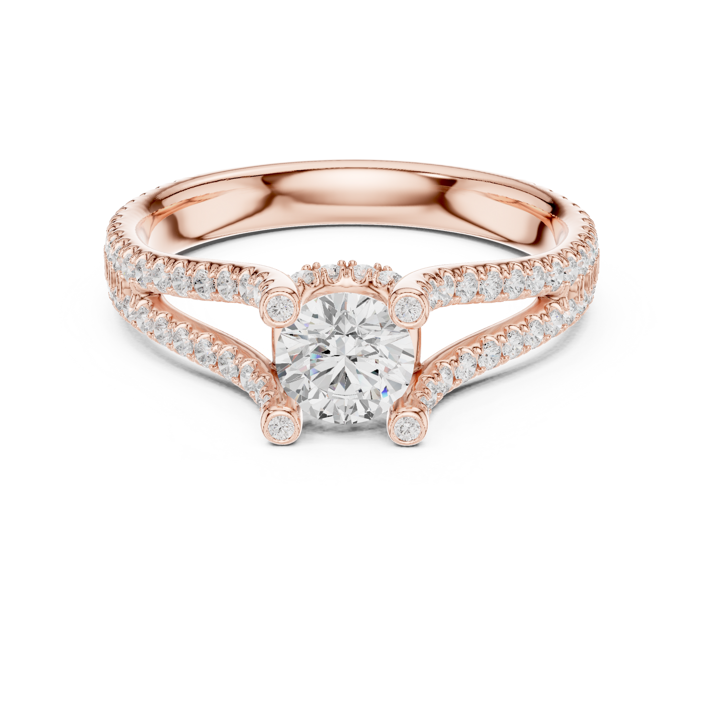 Round Halo Lab Grown Diamond Ring