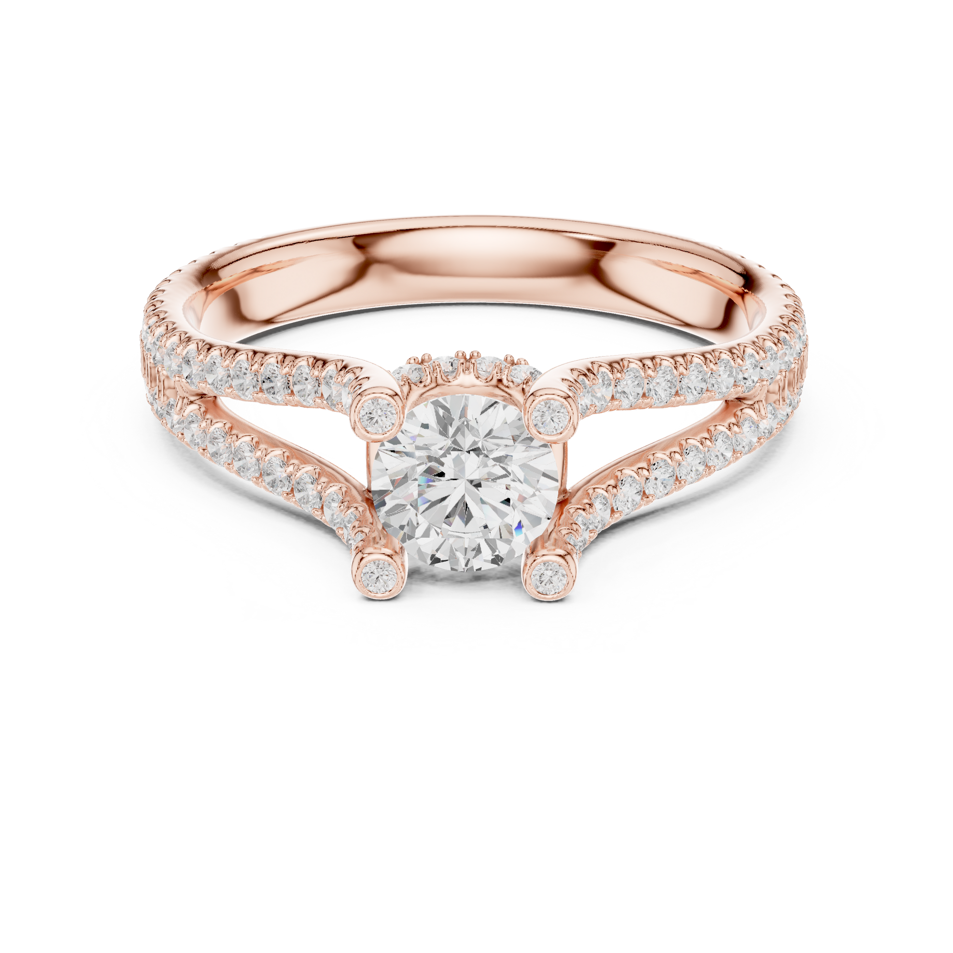 Round Halo Lab Grown Diamond Ring