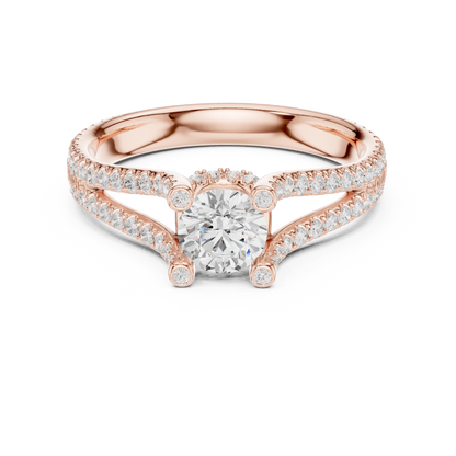 Round Halo Lab Grown Diamond Ring