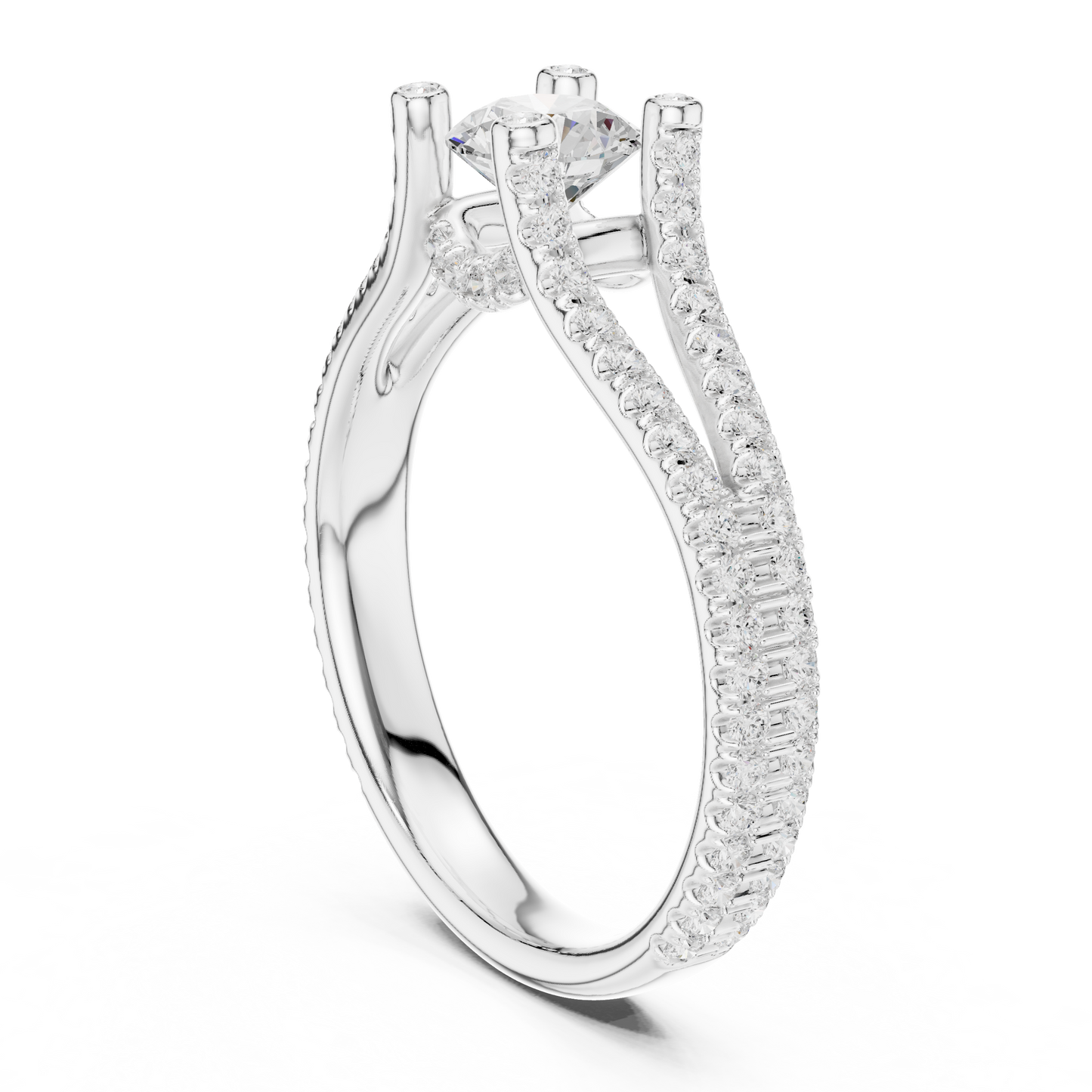 Round Halo Lab Grown Diamond Ring