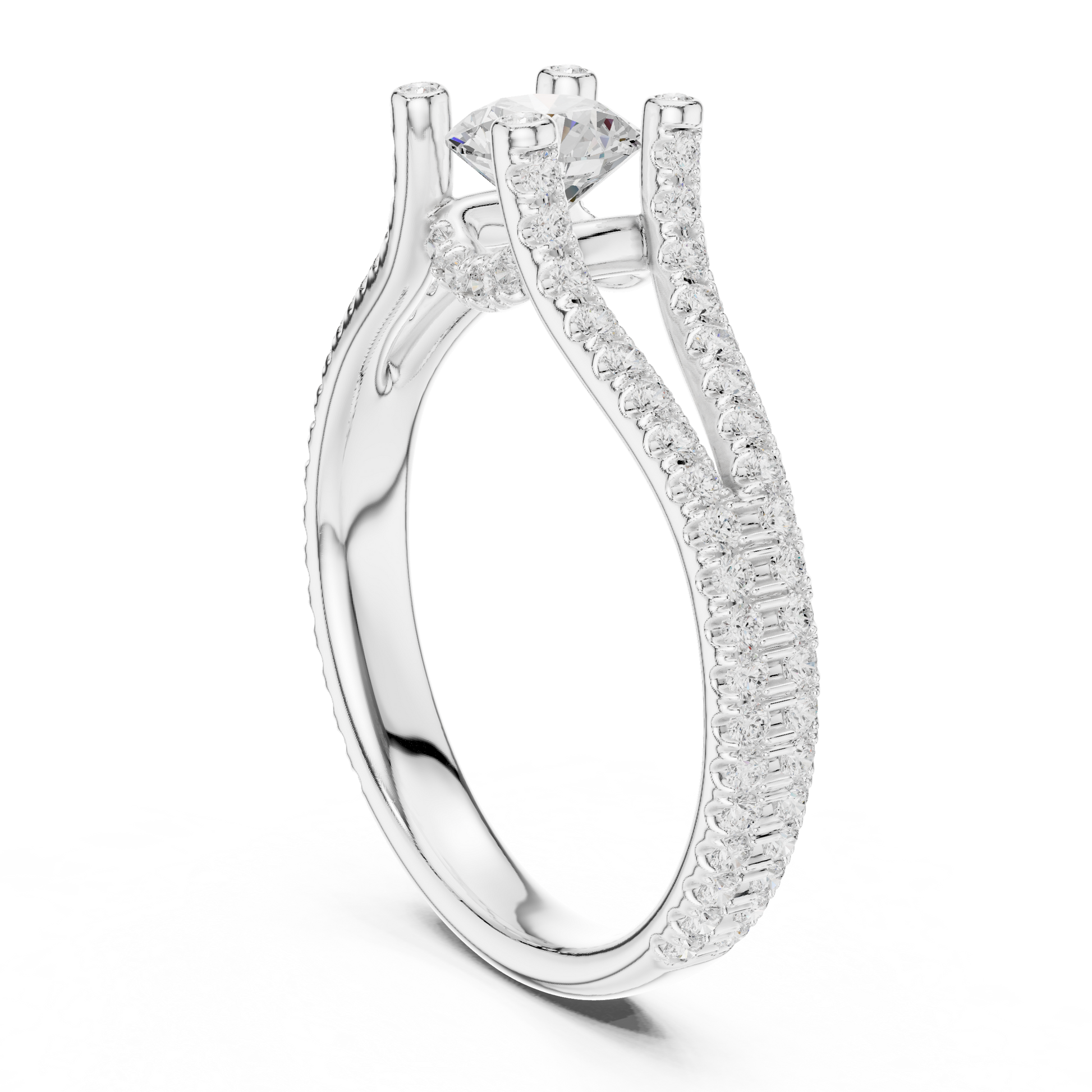 Round Halo Lab Grown Diamond Ring