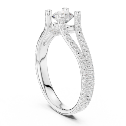 Round Halo Lab Grown Diamond Ring