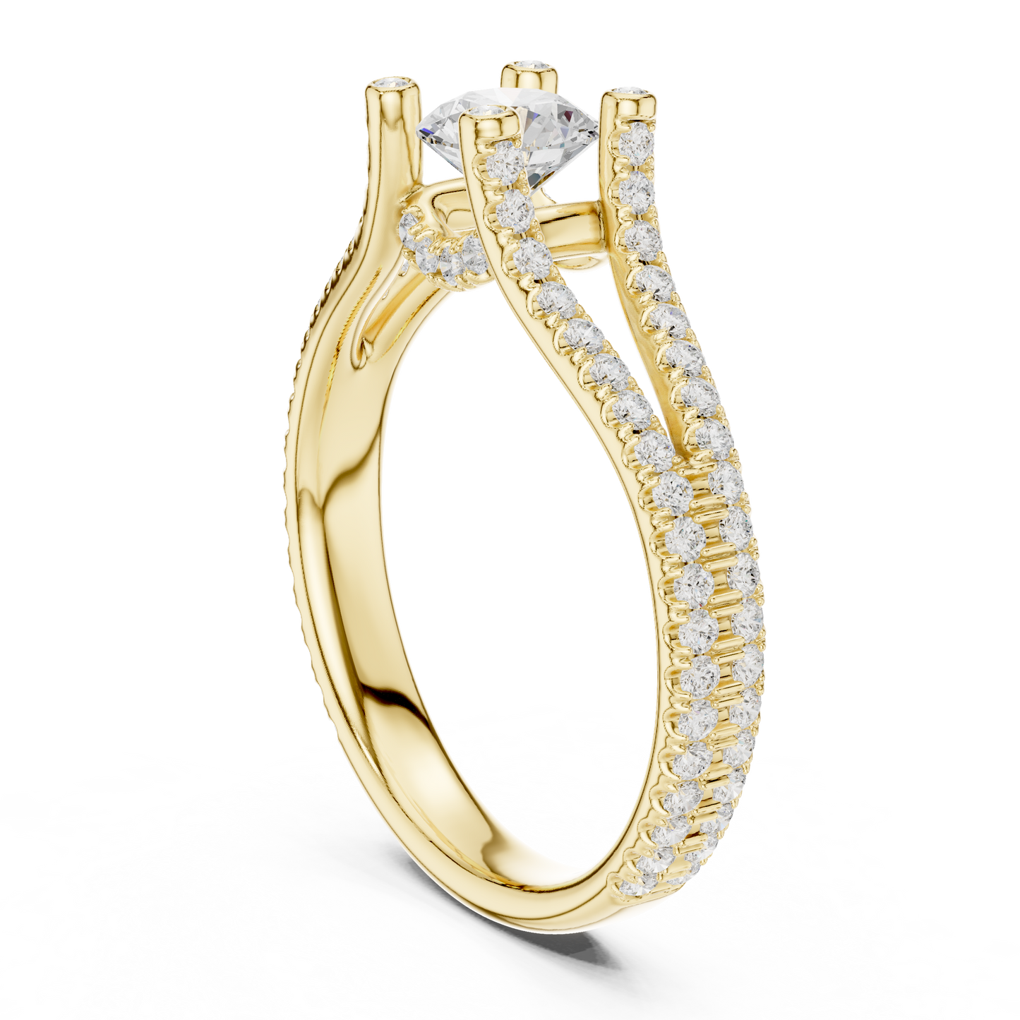 Round Halo Lab Grown Diamond Ring