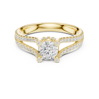 Round Halo Lab Grown Diamond Ring