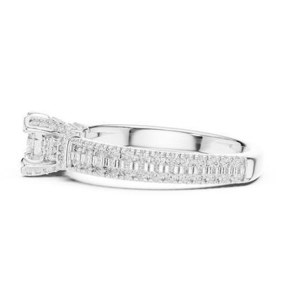 Round Halo Lab Grown Diamond Ring