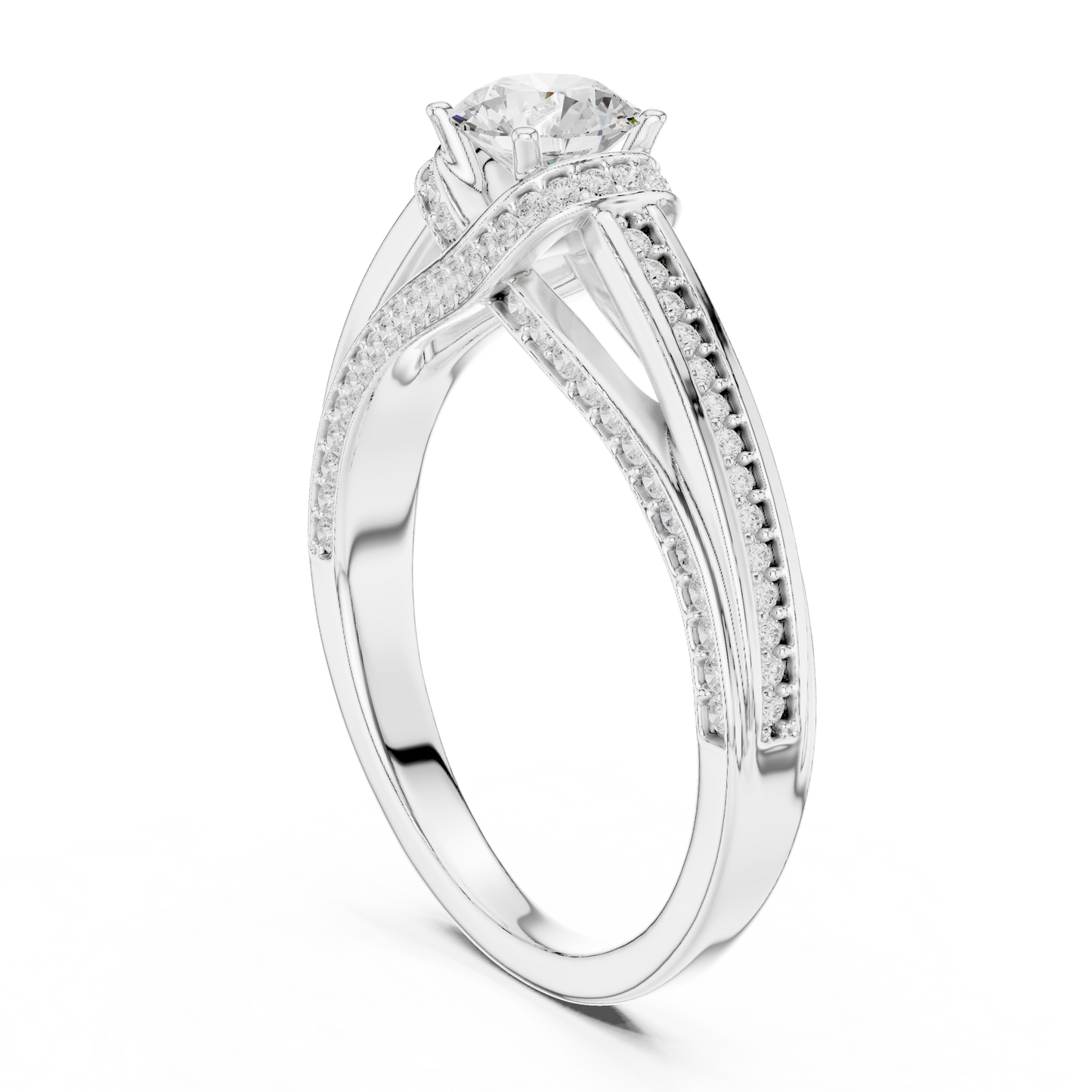 Round Halo Lab Grown Diamond Ring