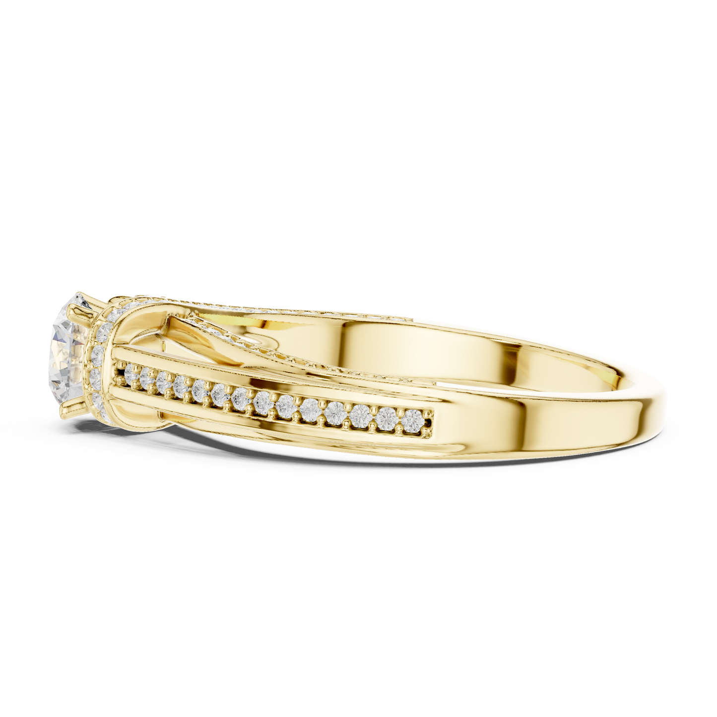 Round Halo Lab Grown Diamond Ring