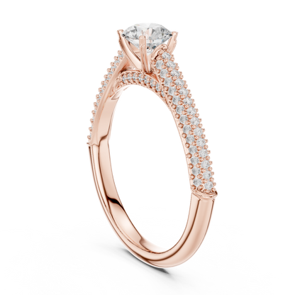 Round Halo Lab Grown Diamond Ring