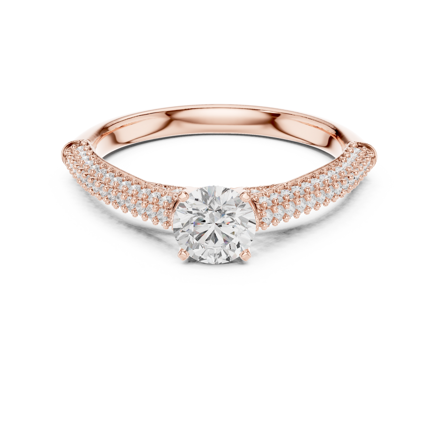 Round Halo Lab Grown Diamond Ring