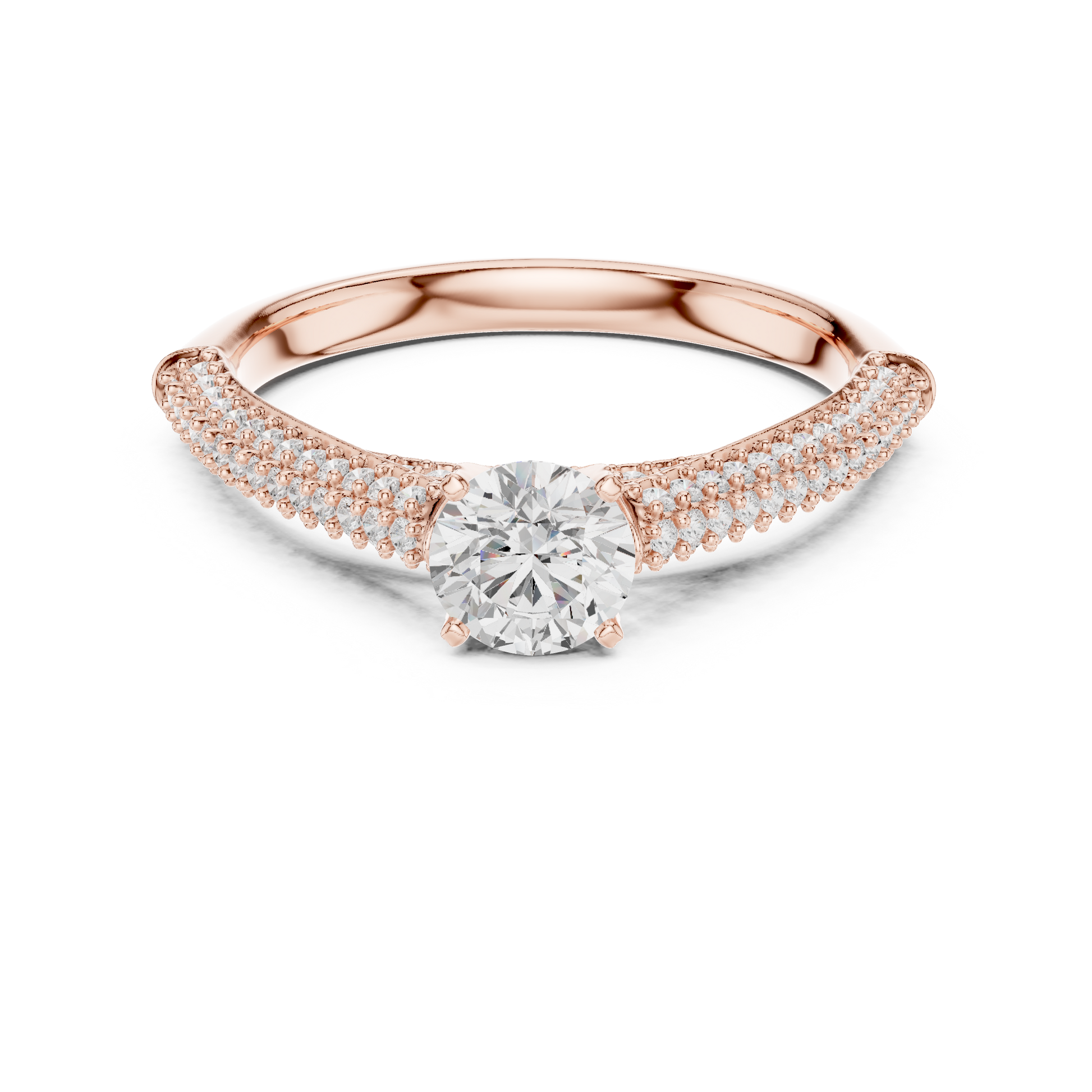 Round Halo Lab Grown Diamond Ring