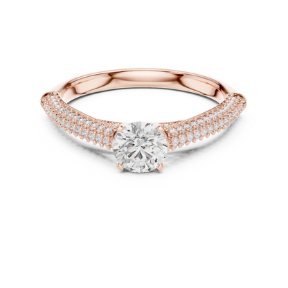 Round Halo Lab Grown Diamond Ring