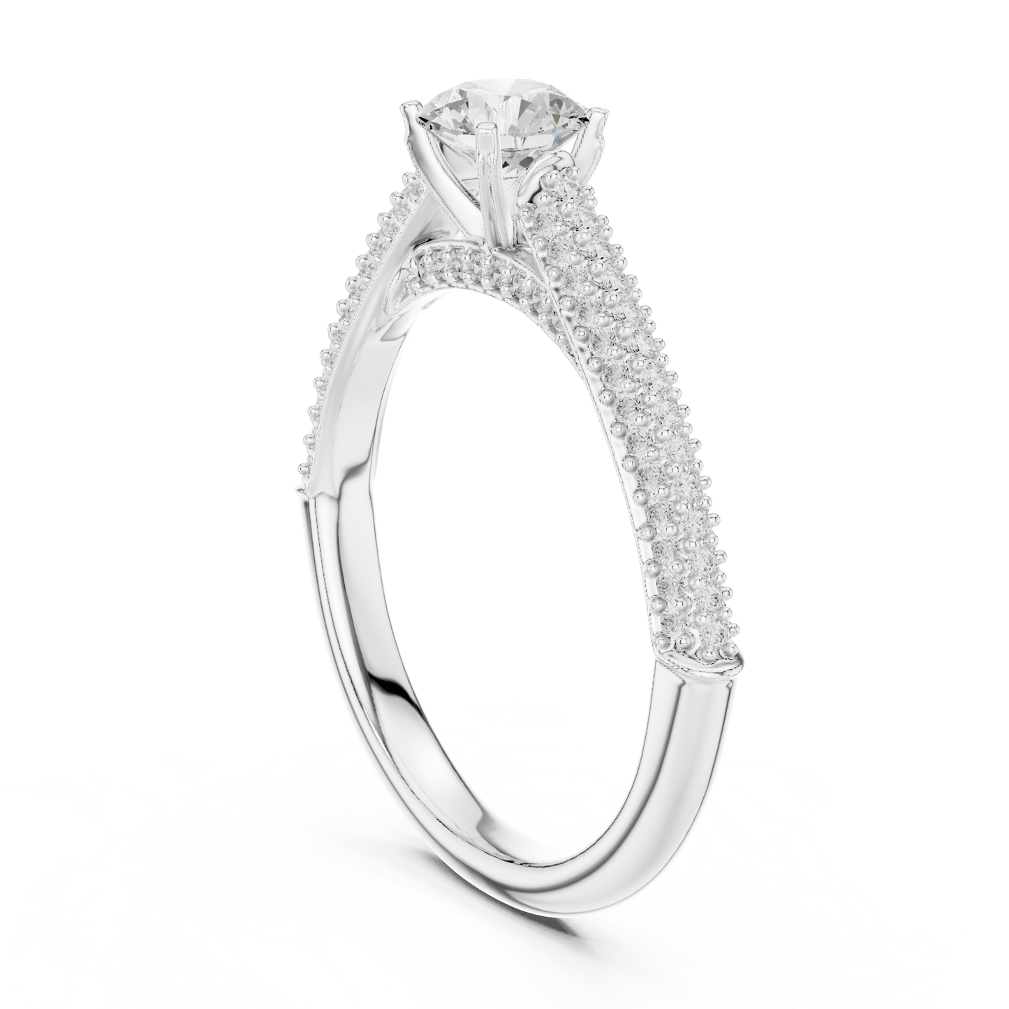 Round Halo Lab Grown Diamond Ring