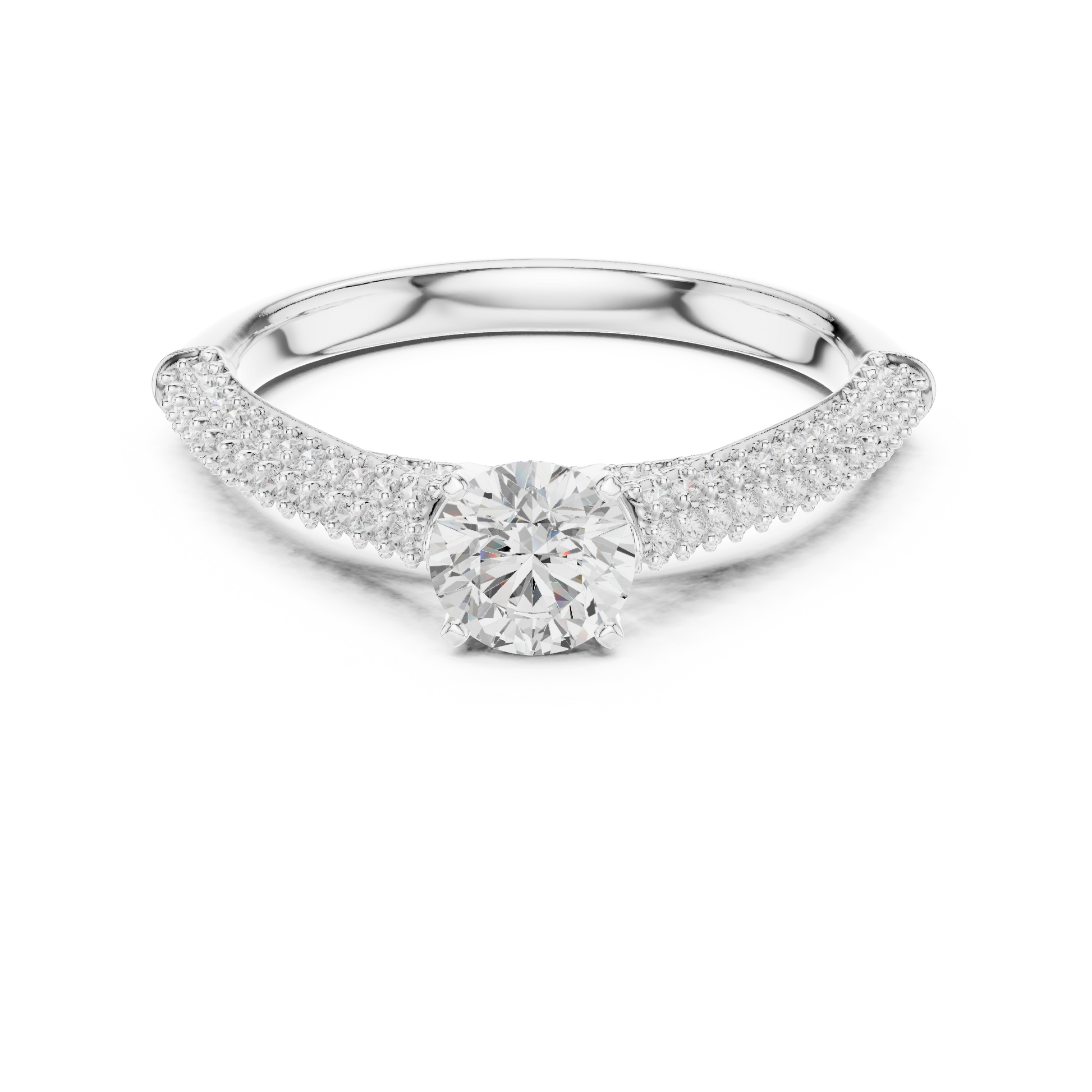 Round Halo Lab Grown Diamond Ring