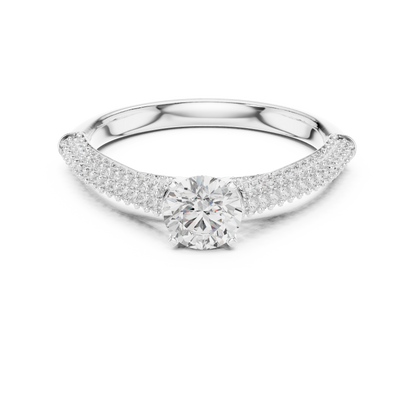Round Halo Lab Grown Diamond Ring