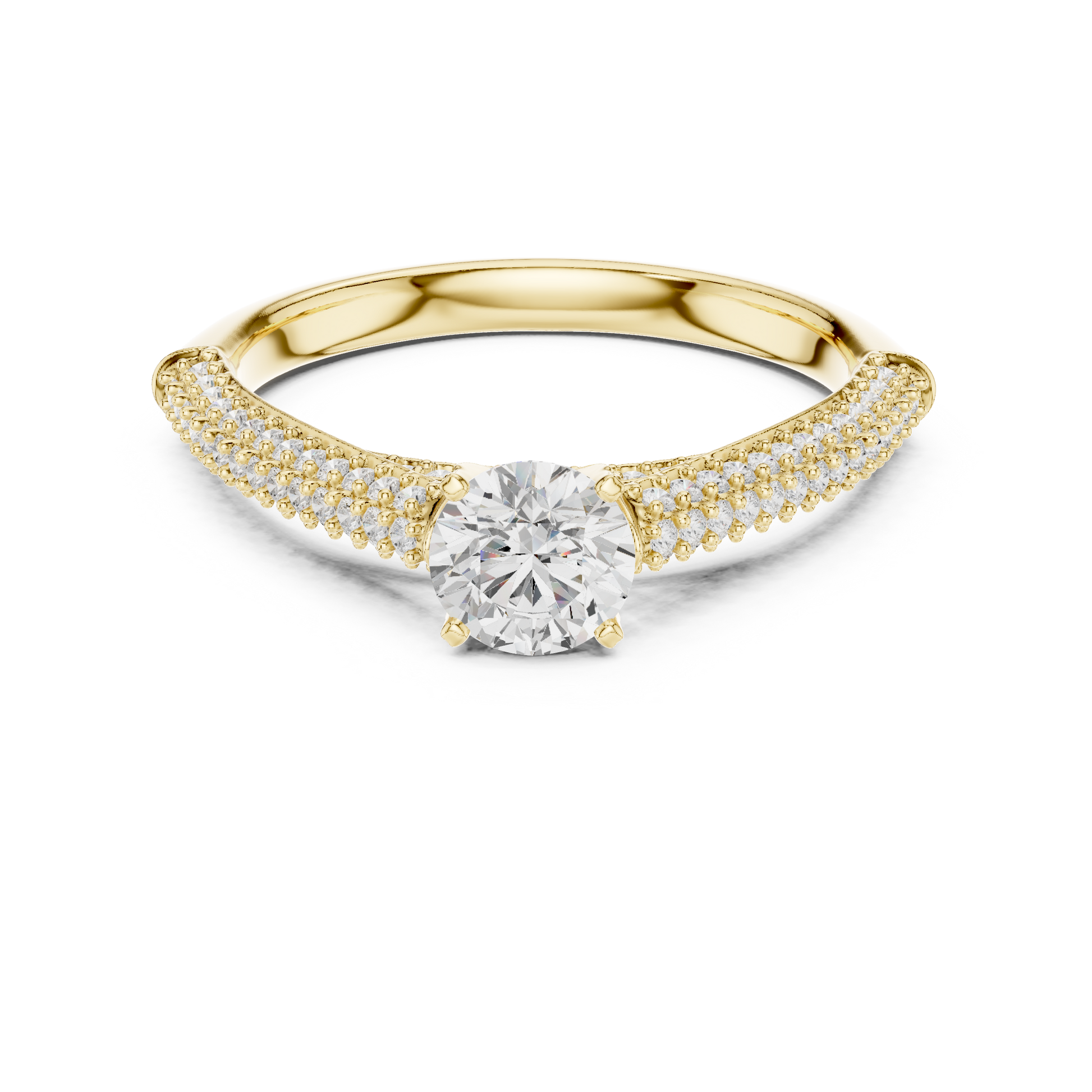 Round Halo Lab Grown Diamond Ring