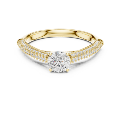 Round Halo Lab Grown Diamond Ring