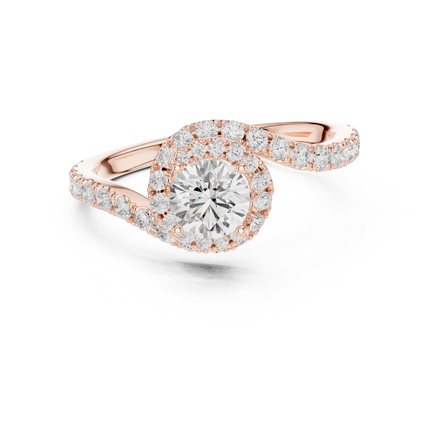 Round Halo Lab Grown Diamond Ring