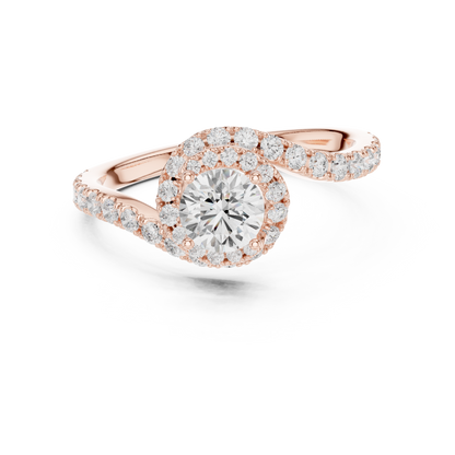 Round Halo Lab Grown Diamond Ring