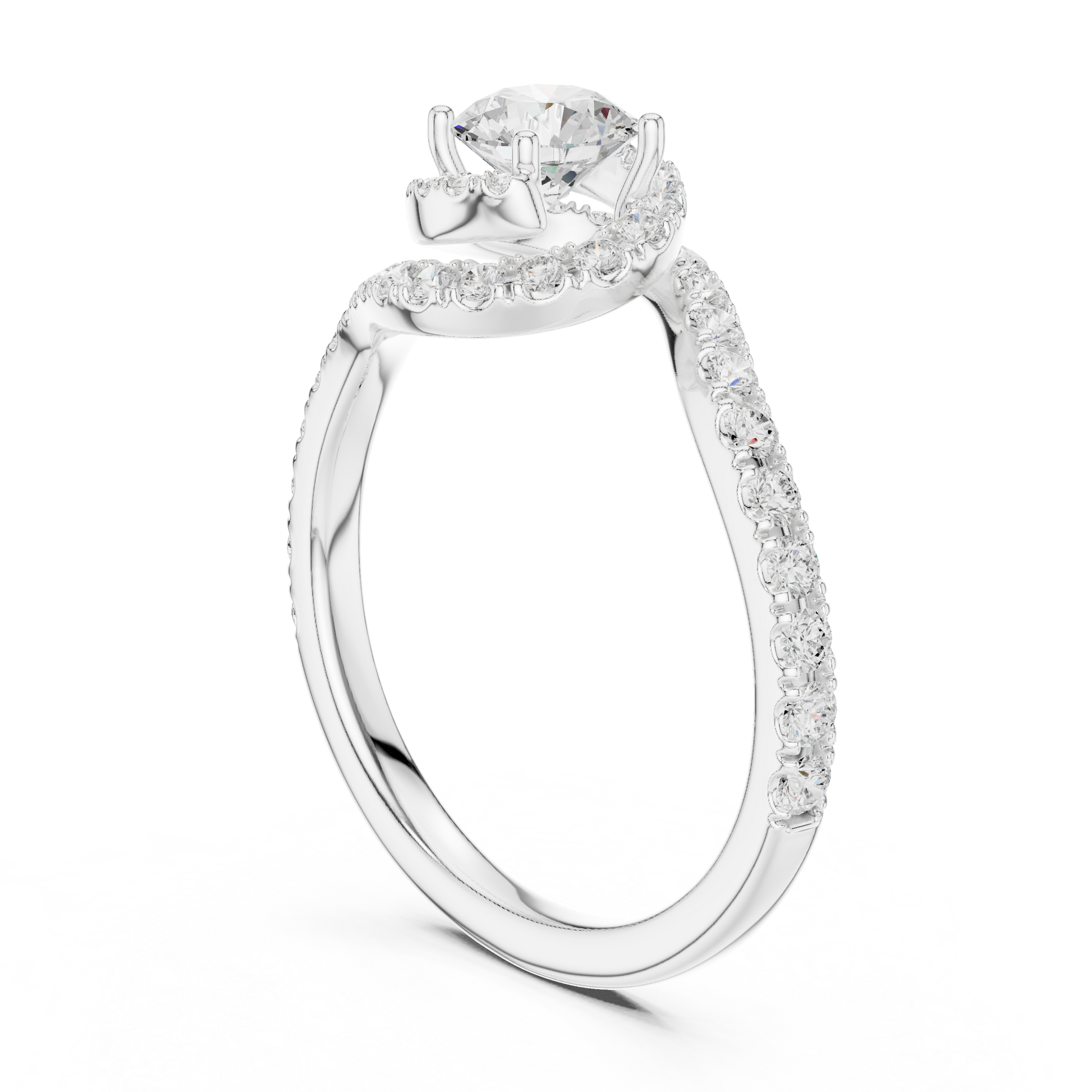 Round Halo Lab Grown Diamond Ring