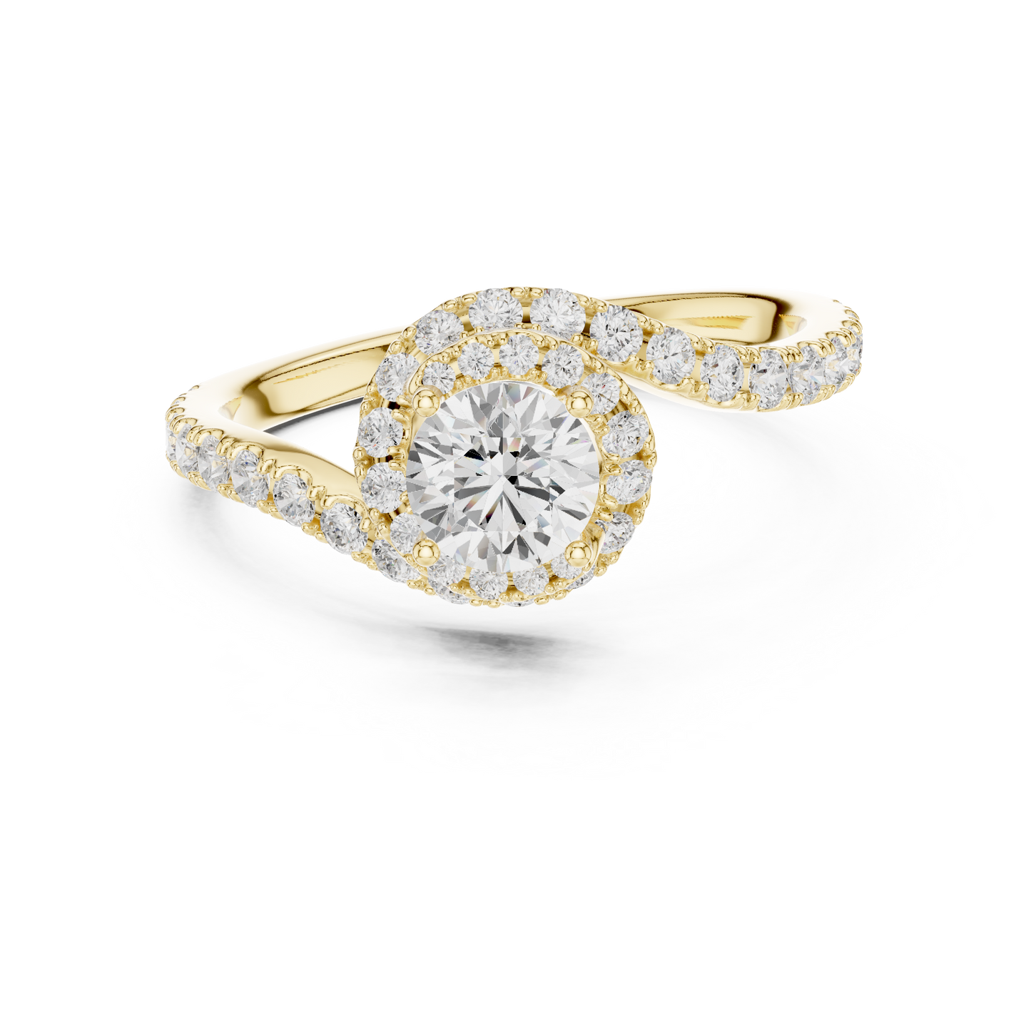 Round Halo Lab Grown Diamond Ring