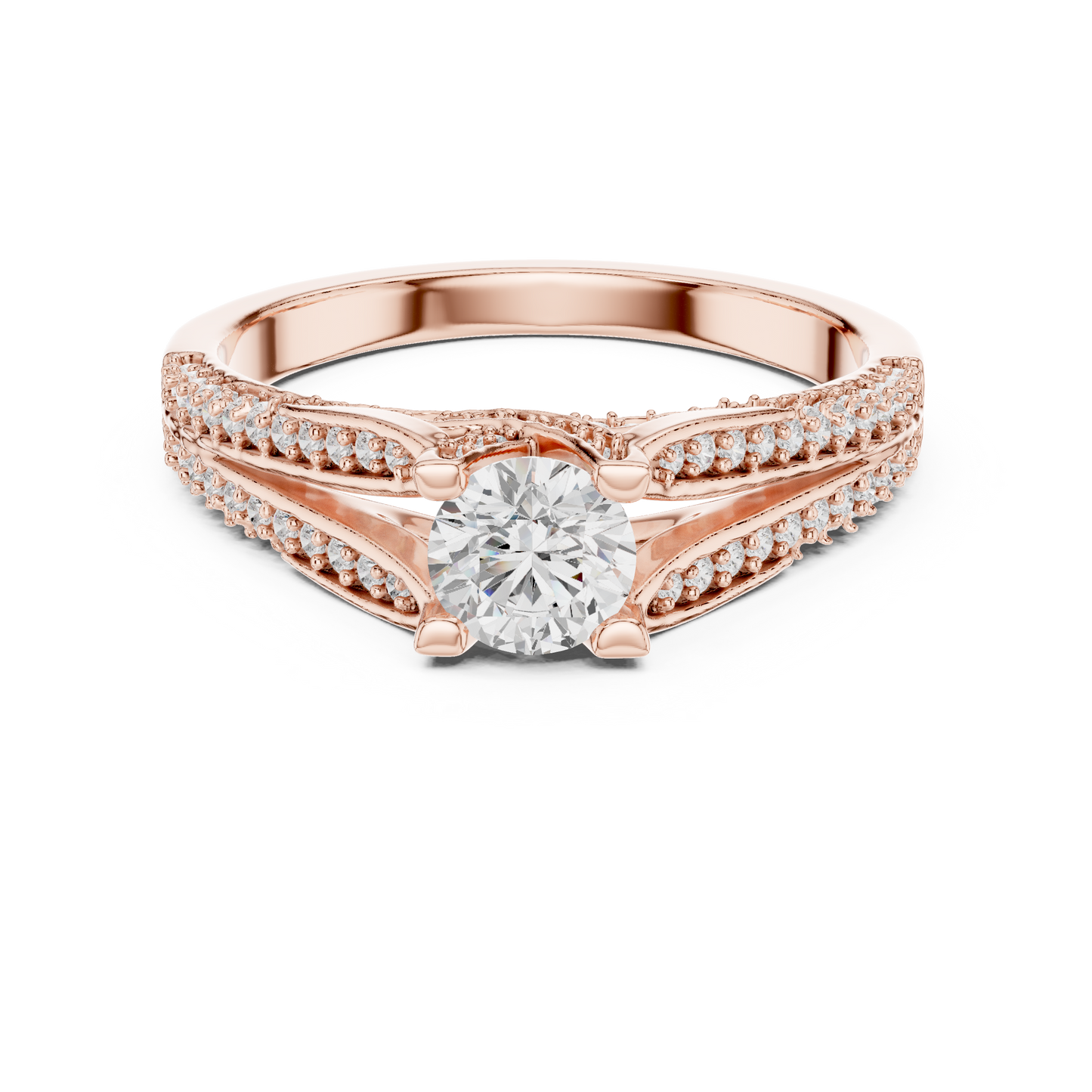 Round Halo Lab Grown Diamond Ring