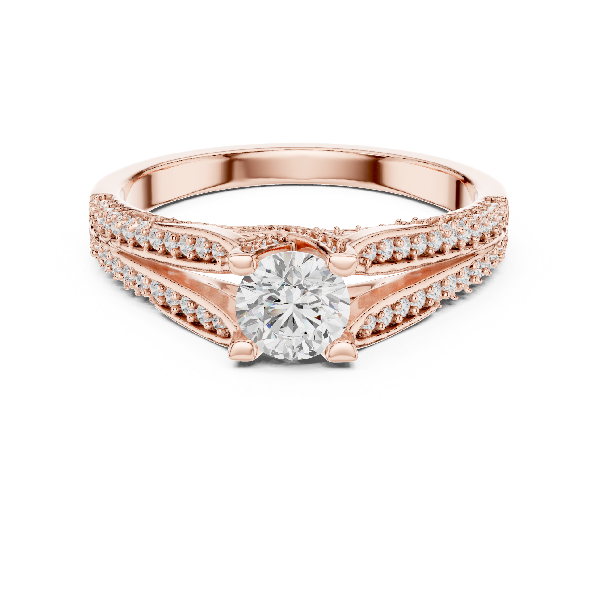 Round Halo Lab Grown Diamond Ring