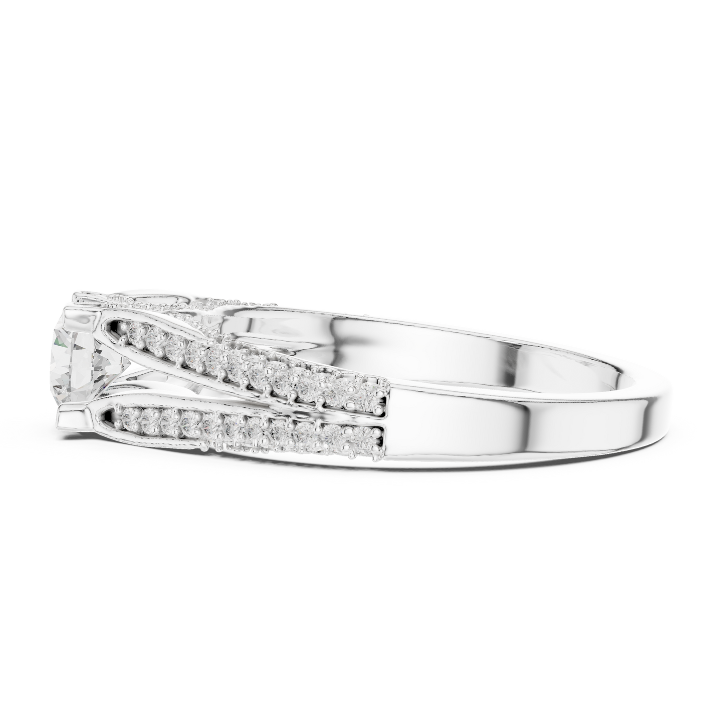 Round Halo Lab Grown Diamond Ring