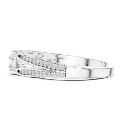 Round Halo Lab Grown Diamond Ring