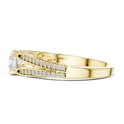 Round Halo Lab Grown Diamond Ring