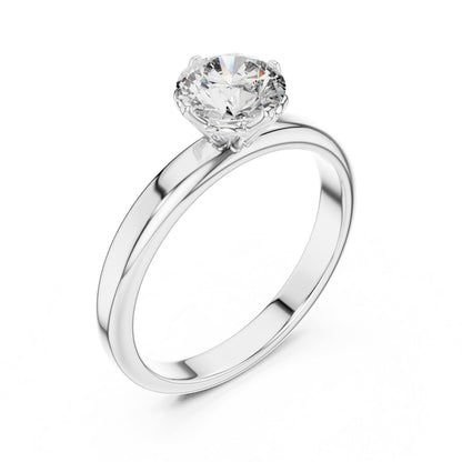 Round Solitaire Lab Grown Diamond Ring