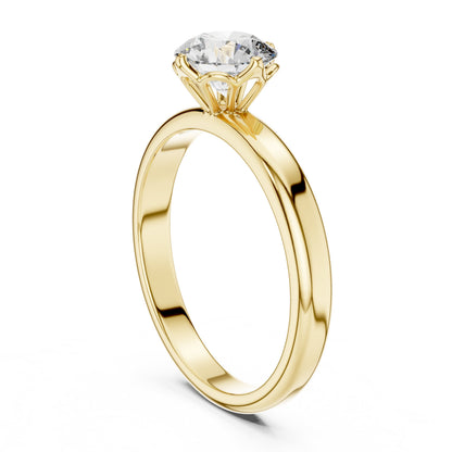 Round Solitaire Lab Grown Diamond Ring
