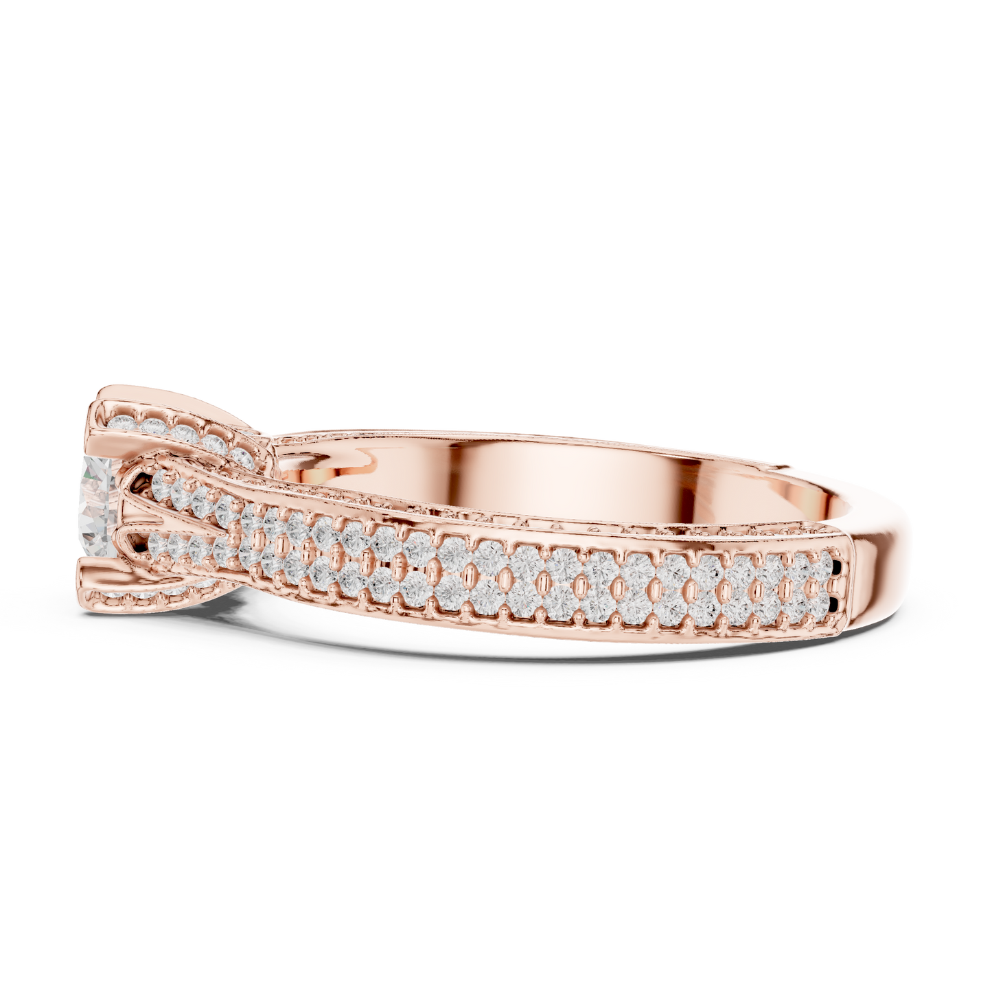 Round Halo Lab Grown Diamond Ring