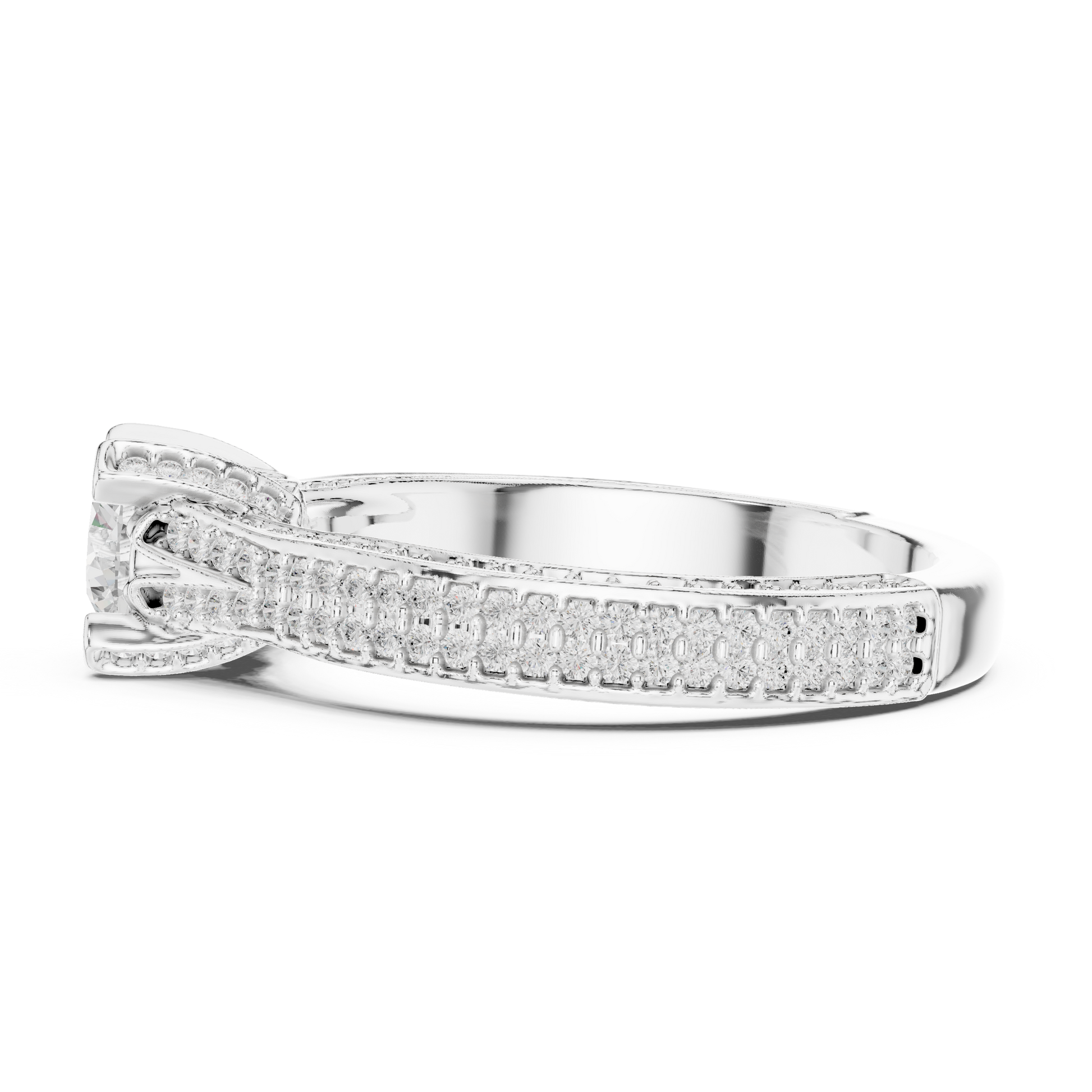 Round Halo Lab Grown Diamond Ring