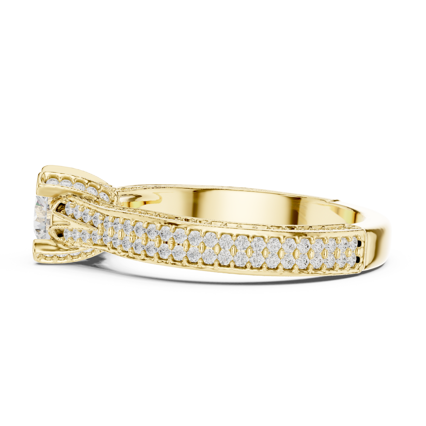 Round Halo Lab Grown Diamond Ring