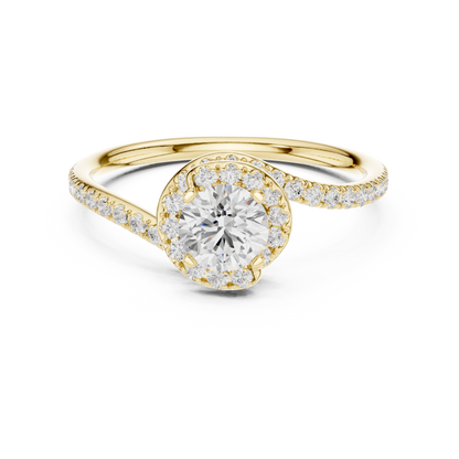 Round Halo Lab Grown Diamond Ring