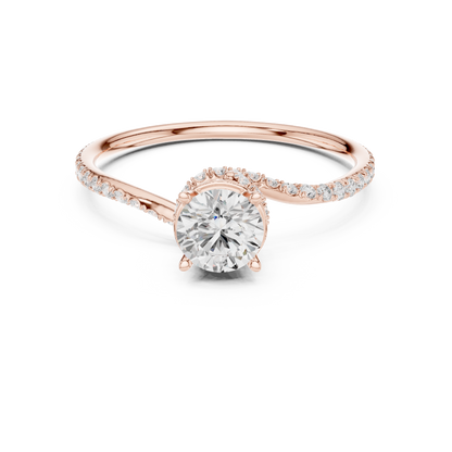 Round Halo Lab Grown Diamond Ring